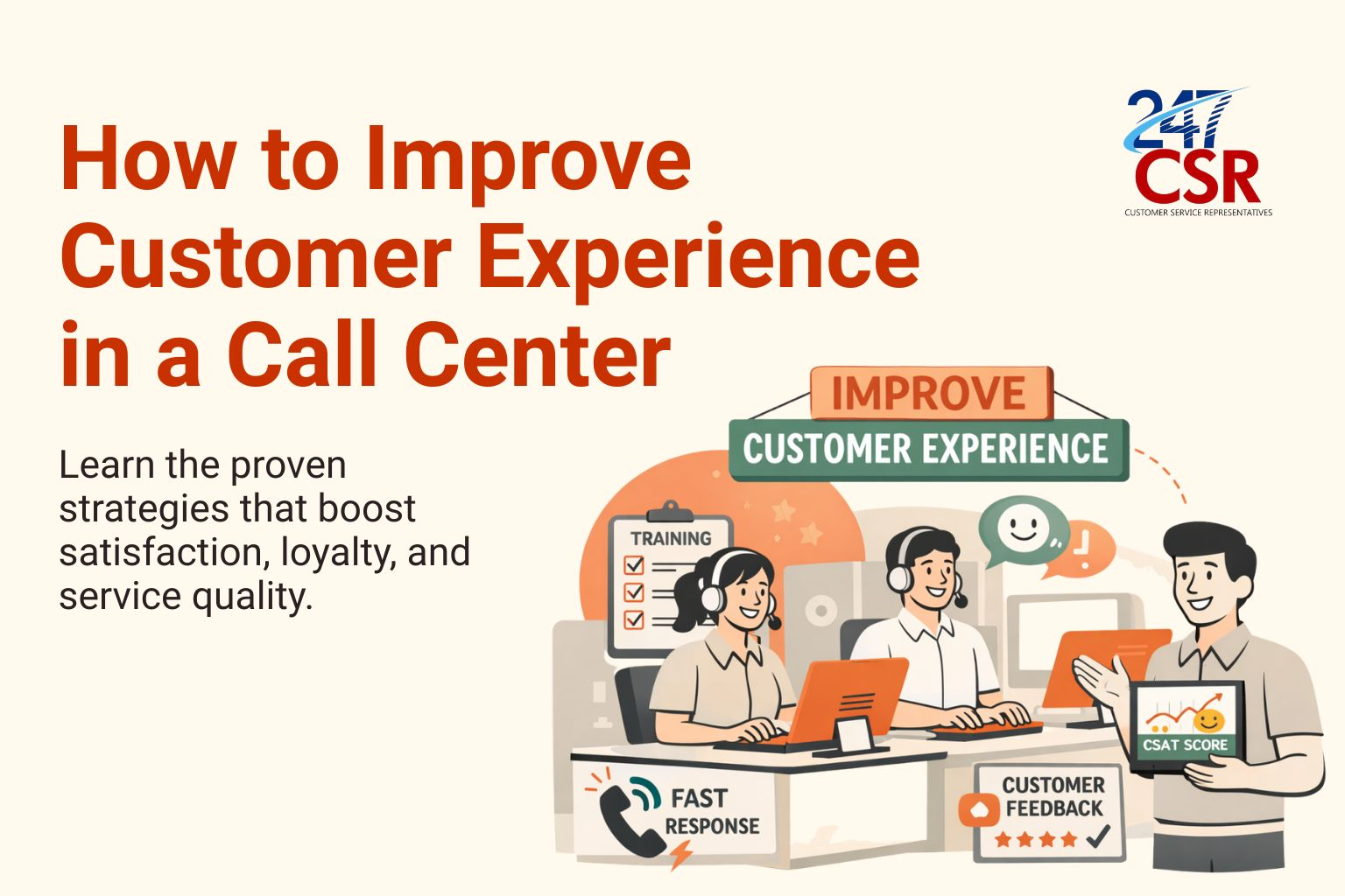 How to Improve Customer Experience in a Call Center | 247 CSR